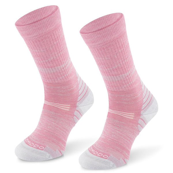 Light Hiker Alpaca Merino Crew socks pink