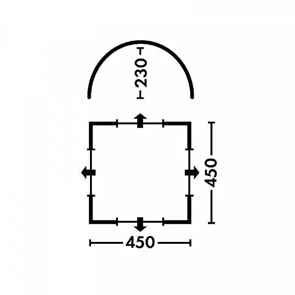 Connecter for tent Pavillion Grey