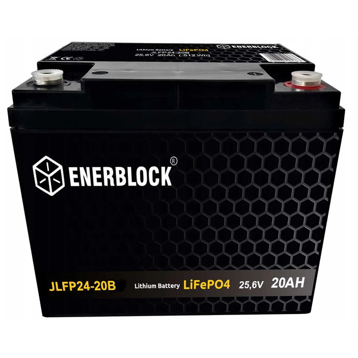 ENERBLOCK Lithium battery LiFePO 20Ah LFP 12V 256Wh