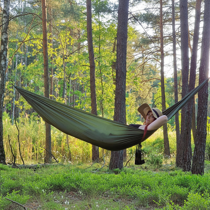 EASY Long hammock olive 3,3m — Outfish