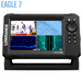 - Zivju meklētājs Lowrance Eagle 7 Tripleshot HD ar augstas izšķirtspējas IPS ekrānu
- Četru displeju skats ar CHIRP sonar, DownScan Imaging™, un SideScan funkcijām
- Iebūvēta FishReveal™ tehnoloģija un Genesis Live reāllaika kartēšana
- Iespēja pievienot C-MAP® US Inland un DISCOVER™ kartes, 
- Viegla uzstādīšana ar uzticamo vītņveida savienotāju sistēmu
- Lowrance