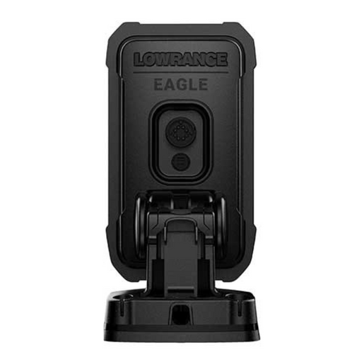 - Zivju meklētājs "Lowrance Eagle 4x" ar Bullet Skimmer transduceri, attēls no aizmugures
- Melns, plastmasas korpuss
- Uzstādīšanas kronšteins ar fiksējošu mehānismu
- "Lowrance" zīmola logotips un modelis "EAGLE" redzams uz korpusa
- Viegli uzstādāmā ierīce ar uzticamu savienošanas sistēmu
- Skatītāja bulta, kas norāda ūdens kolonnu pārklājumu
- Produkts paredzēts lietošanai uz kajakiem un mazām zvejas laivām
- Zīmolam Lowrance