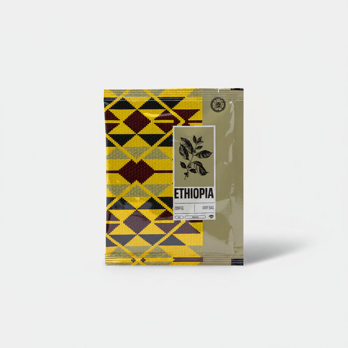 Drip kafijas maisiņi Etiopija Single-Origin Washed apstrāde 11x11 g – produkta attēls 3