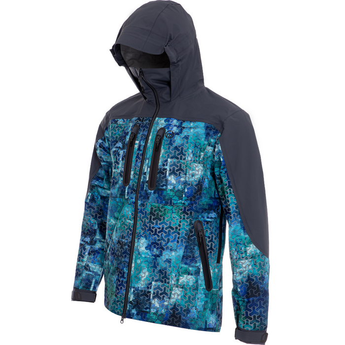 FHM Guard Jacket Print Blue - Outfish