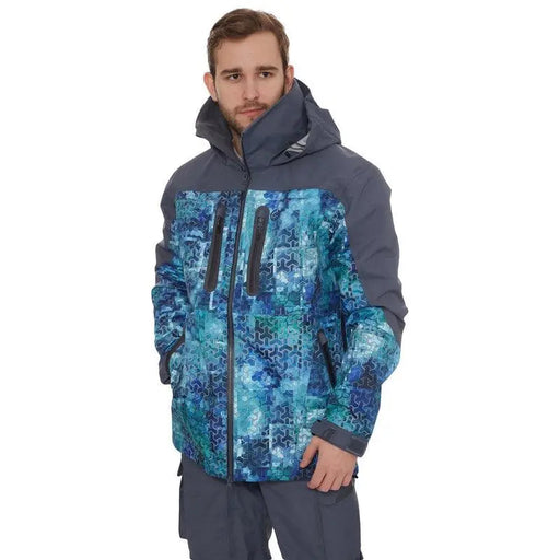 FHM Guard Jacket Print Blue - Outfish