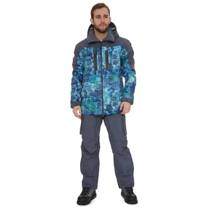 FHM Guard Jacket Print Blue - Outfish