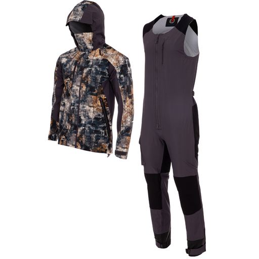 - Vīrietis valkā FHM Guard Competition Suit for Fishing 20000 mm Jaka Camo Bikses Pelēkas, rādot jakas iekšpusi
- Moderns dizains un tehniskie materiāli 
- Paplašināta mugura un augsts apkaklīte komfortam un aizsardzībai 
- Ūdens un vēja necaurlaidīga jaka ar DWR pārklājumu 
- Šuvju aizsardzība un YKK rāvējslēdzēji 
- Ideāli piemērota makšķerēšanai laivā un ekstremāliem laikapstākļiem
- FHM