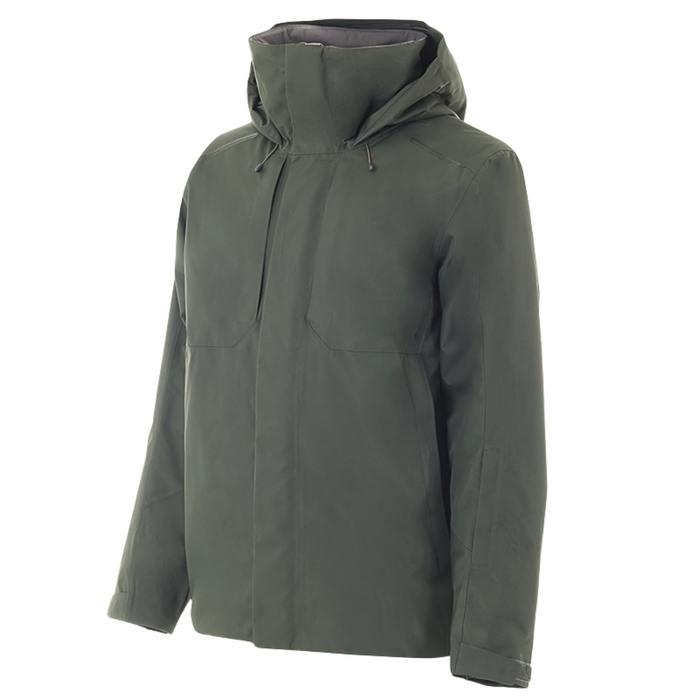 - FHM Mist V2 waterproof insulated hard shell jacket khaki green
- Atloks rāvējslēdzēju kabatu detaļas
- Augstas kvalitātes Toray Dermizax membrānas materiāls
- Praktiska, stilīga dizaina jaka āra aktivitātēm
- FHM
-HH Jaka