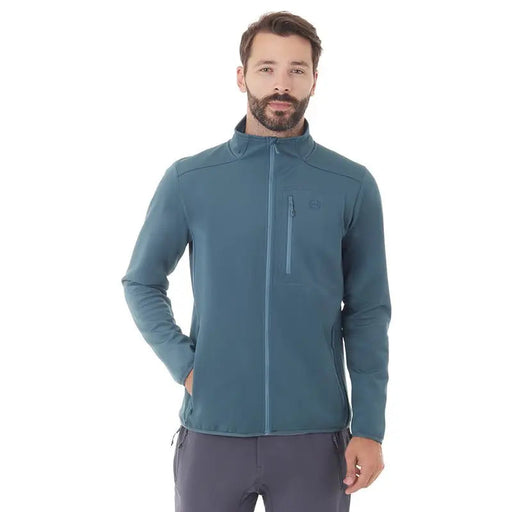 - FHM Nuk Best Softshell jaka ar mint krāsu, velkāta vīrieša, ar rāvējslēdzēja aizdari priekšpusē un divām kabatām, FHM
