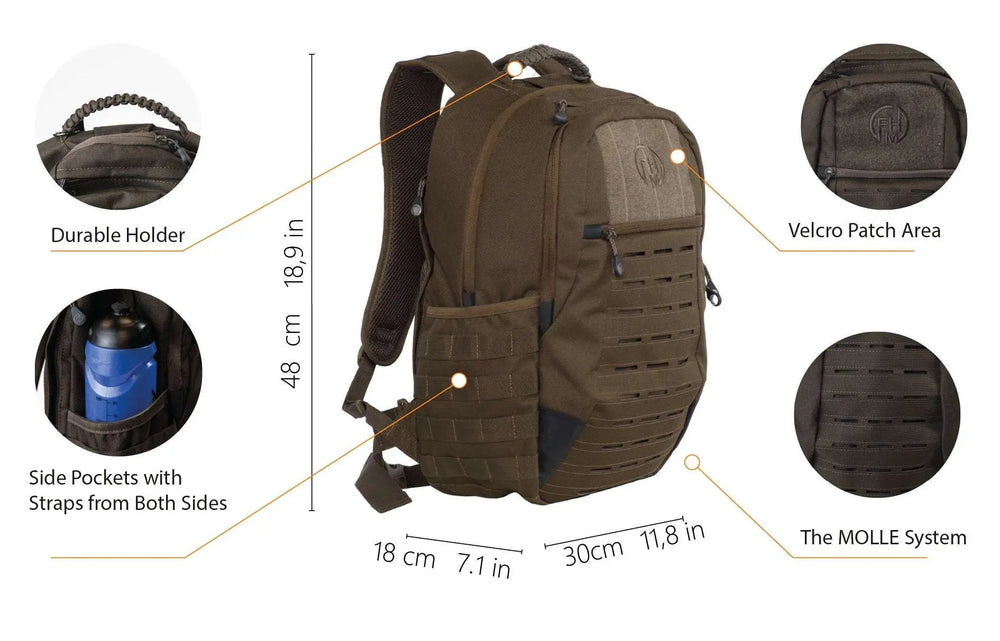 FHM Rover 25 backpack tactical brown