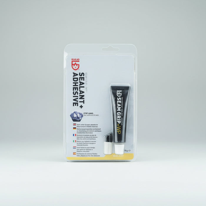GearAid Seam Grip+WP Waterproof Sealant&Adhesive 28g – ūdensnecaurlaidīgs un elastīgs piešuvju un audumu līme.