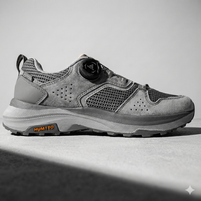 Кроссовки Humtto из замши и сетки с быстрой шнуровкой