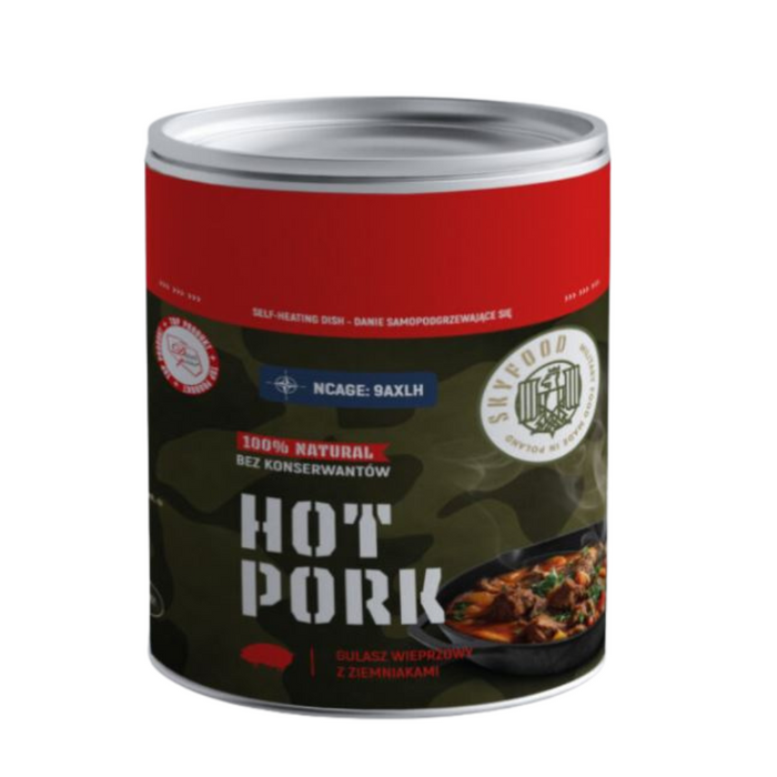 Hot pork with patatoes ready meal