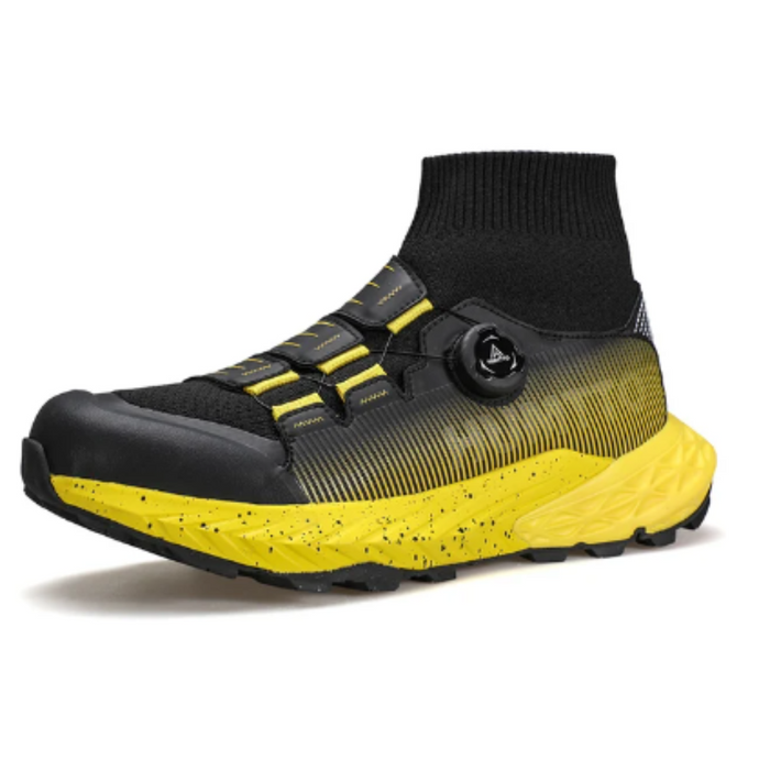 Humtto Men Hiking Sneakers 350632A-2 Black/Yellow (BOA) - Outfish