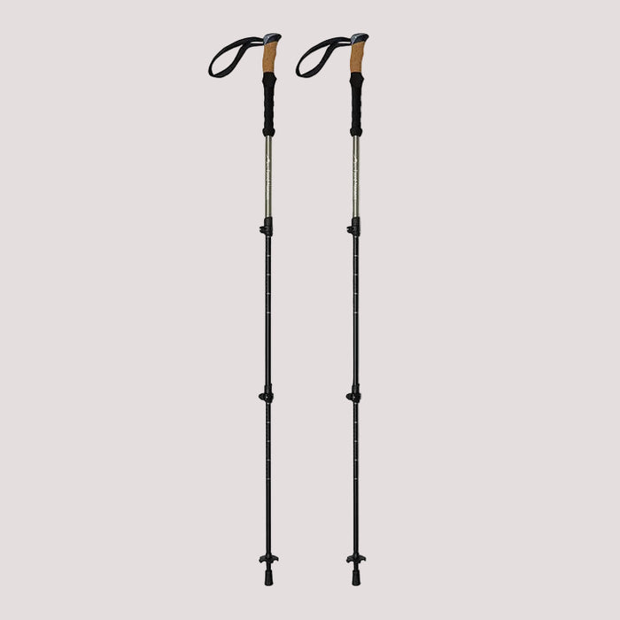 IRON Grip 2.0 pārgājienu nūjas ar ergonomisku korķa rokturi