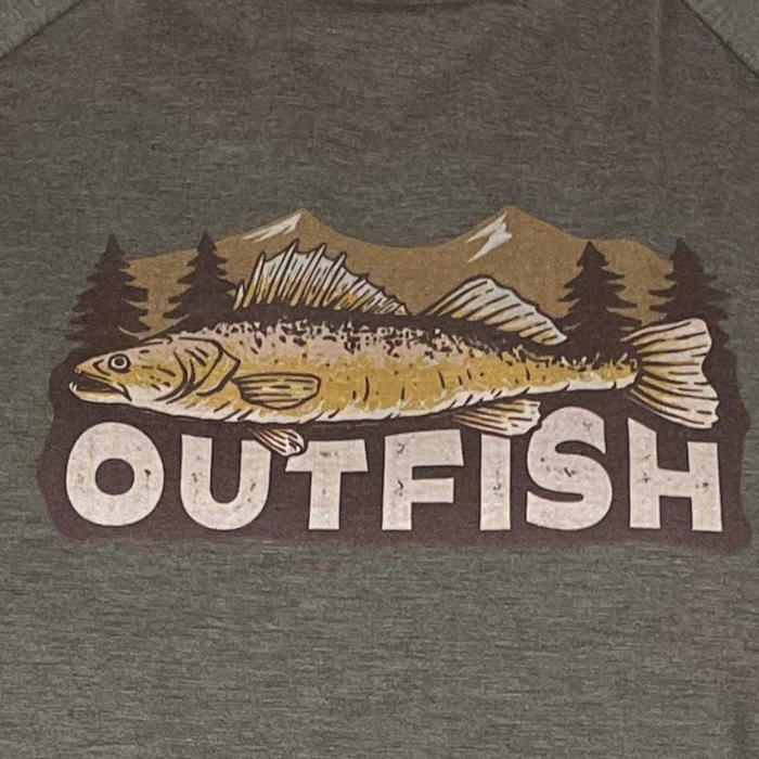 T-Shirt Outfish Zander Brown Outfish  T-Shirts Outfish