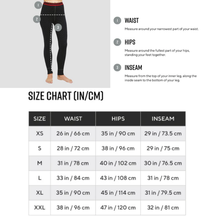 Women’s Merino Warm Active Thermal Pants Thermowave