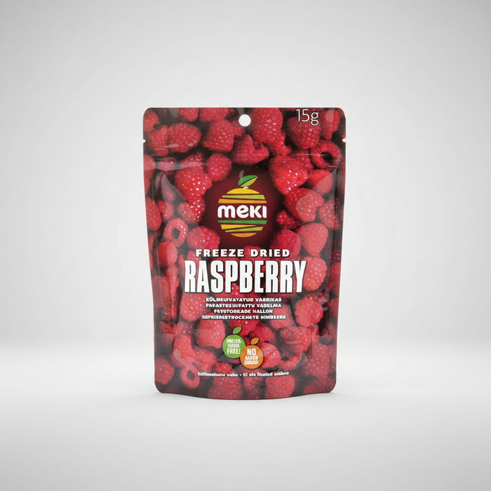 Liofilizētas avenes MEKI FD veselu ogu uzkoda, 15 g
