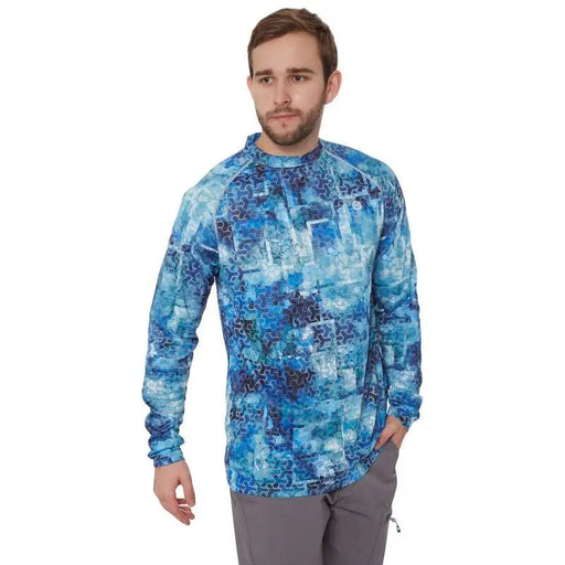 - FHM Mark EVO uv long sleeve shirts Print Blue UPF 50+ vīrietis
- Garās piedurknes kreklā ar zilu zīmējumu un UPF 50+ tehnoloģiju
- Elpojošs, ātri žūstošs audums vasaras makšķerēšanai
- Aizsardzība pret UV stariem, ilgstošs efektīvums
- Ļoti piemērots āra sporta aktivitātēm, īpaši ūdens sportam
- Roku griezums un plakanu šuvu dizains, lai nodrošinātu komfortu
- Materiāls 100% poliesters, auduma blīvums: 135 g/m2
- Viegls un oderu neuzsūcošs audums
- Outfish