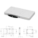 Quick Release Bracket Minn Kota RTA-17 — White, Bulk — technical view 1