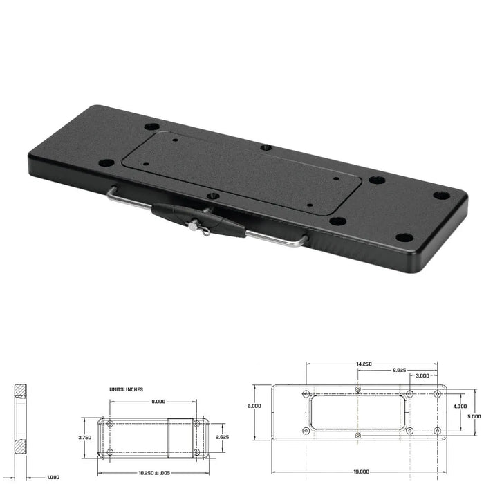 Quick Release Bracket Minn Kota MKA-23 — Composite, Up to 80 lb — technical view 1