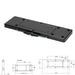 Quick Release Bracket Minn Kota MKA-23 — Composite, Up to 80 lb — technical view 1