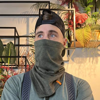 Merino Origin shute, merino vilnas šalle, elpojoša, daudzfunkcionāla āra apģērba aksesuārs Latvijas laikapstākļiem.