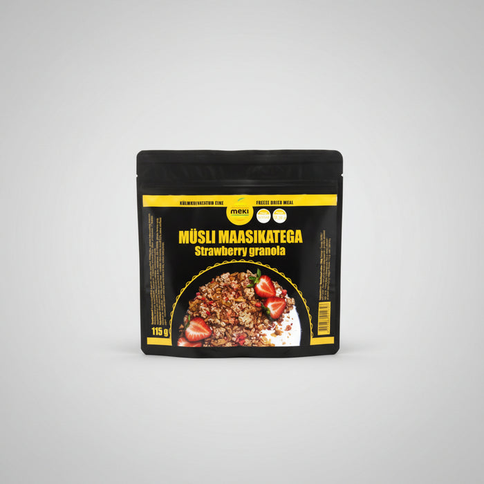Liofilizēta musli ar zemenēm 115g Brokastis Gatavā ēdienreize
