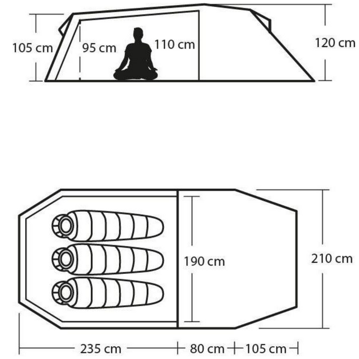 Naturehike Updated Cloud Up 2 Person Tent + Mats New Version (Copy) - Outfish