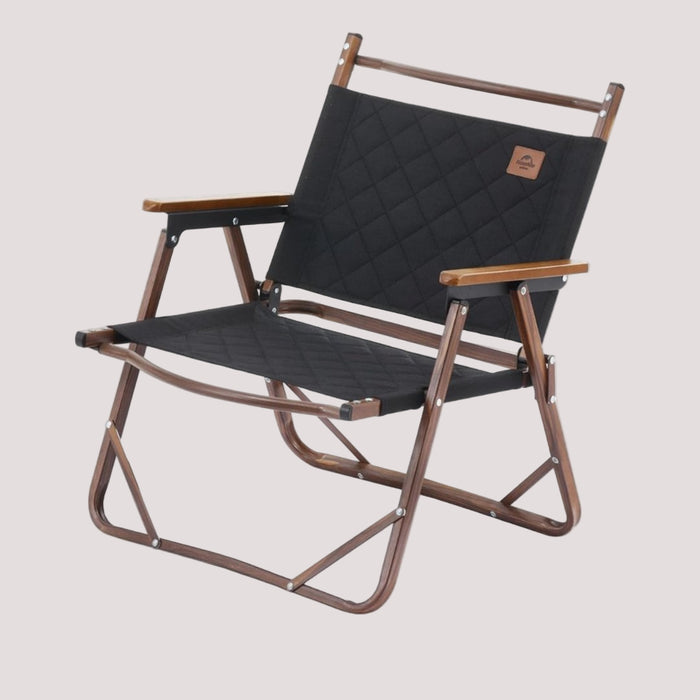 Naturehike MW02 Folding Camping Chair Black – viegla, izturīga un ērta saliekamā kempinga krēsla risinājums.