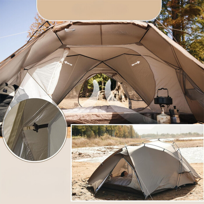 Naturehike Hillock6 One Bedroom One Hall Tent UPF50+ Brown Color Naturehike Hillock6 One Bedroom One Hall Tent UPF50+ Brown Color