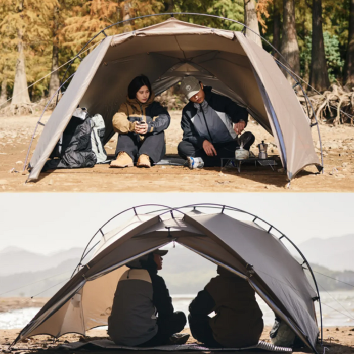 Naturehike Hillock6 One Bedroom One Hall Tent UPF50+ Brown Color Naturehike Hillock6 One Bedroom One Hall Tent UPF50+ Brown Color