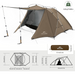 Naturehike Hillock6 One Bedroom One Hall Tent UPF50+ Brown Color For 2 people Naturehike  Tents Outfish