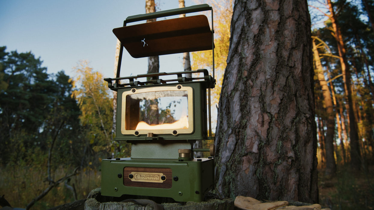 Eļļas lampa OUTPOST olīvu krāsas 