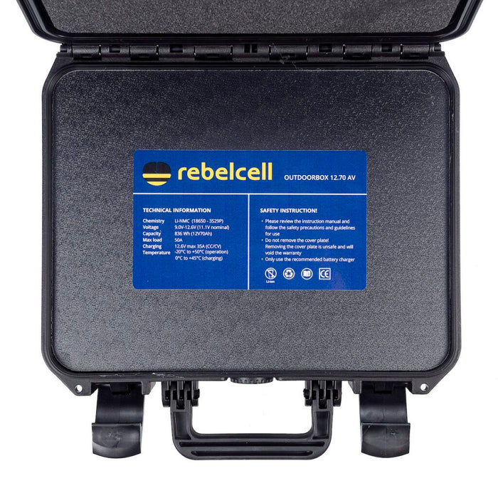 Portable Battery Rebelcell Outdoorbox 12.70 AV — 70Ah, IP65 — additional product view 4
