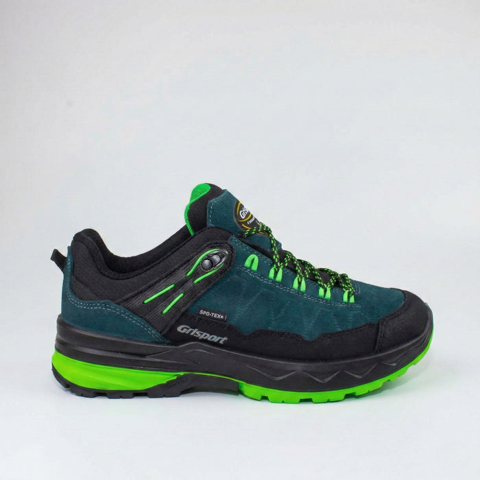 Low Hiking Boots Grisport Nubuck Leather Vibram Sole Waterproof Green