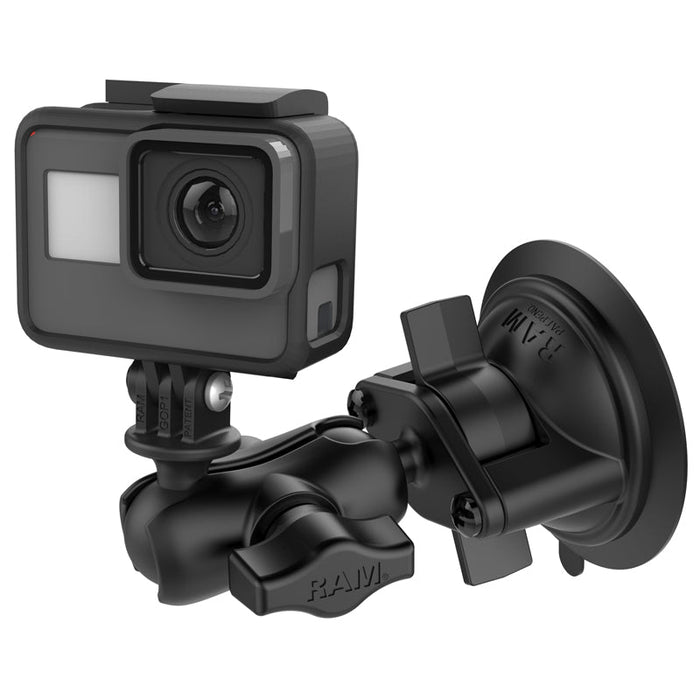 RAM Short Arm GoPro Suction Cup Mount - RAM-B-166-A-GOP1