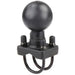 RAM Double U-Bolt Base for 1.5" Rails - RAM-D-235-1U