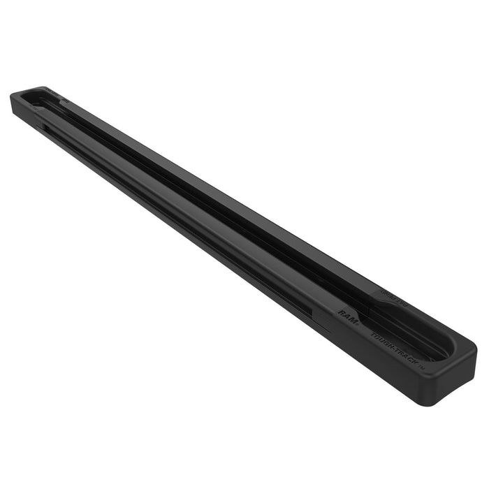 RAM 9" Black Extruded Aluminum Track with End Caps - RAM-TRACK-EXA-9BU