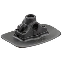RAM Bond-A-Base Black with Bulkhead Mount - RAP-398-BLK-114BMPU