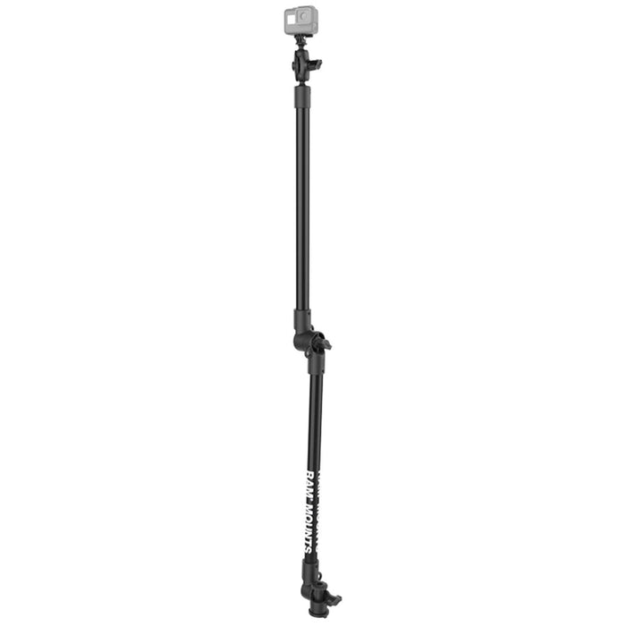 RAM Track Base Camera Mount with Two 18" Pipes - RAP-411-18-18-A-GOP1-1