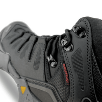 HUMTTO Women's Cold Weather Hiking Boots TrailGuard Black ar ūdensizturīgu augšdaļu un neslīdošu gumijas zoli.