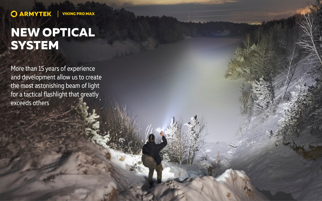 Armytek Viking Pro Max – ražotāja informatīvais slaids Nr. 2 par lukturi