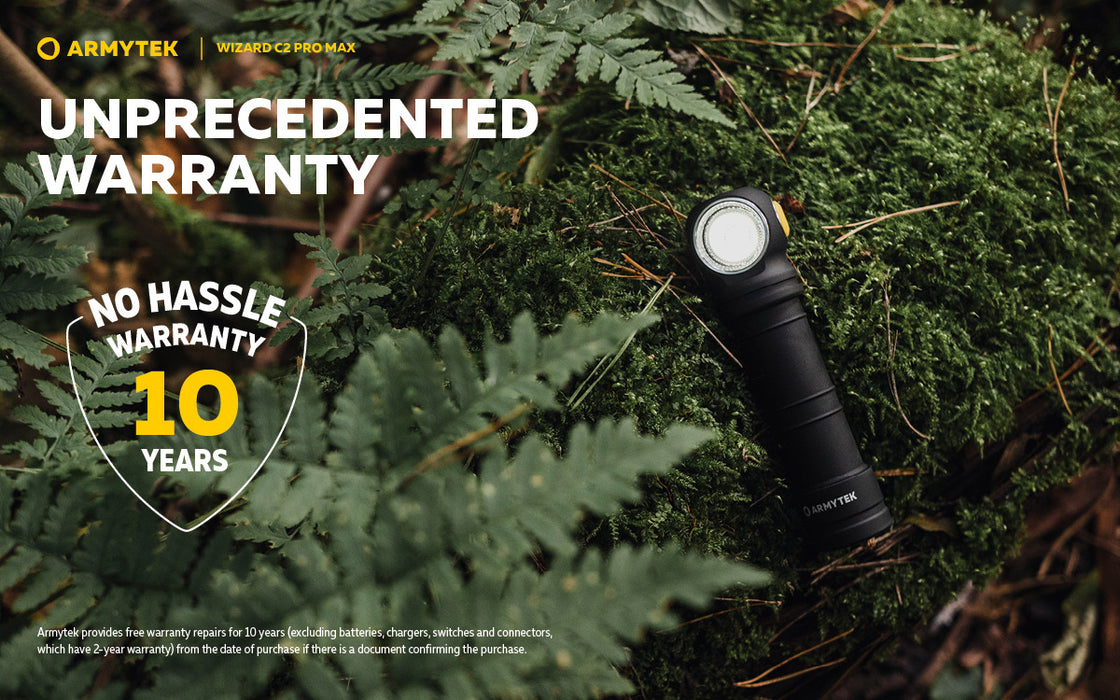 Armytek Wizard C2 Pro Max – ražotāja informatīvais slaids Nr. 18 par lukturi