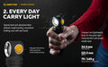 Armytek Wizard C2 Pro Max – ražotāja informatīvais slaids Nr. 5 par lukturi