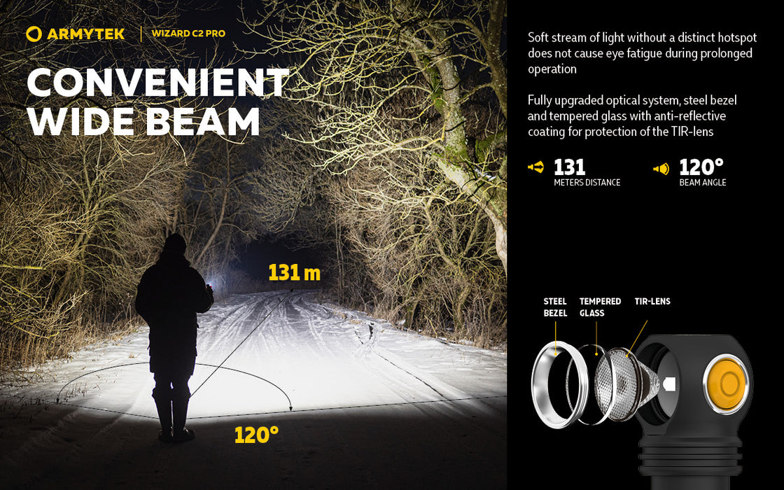 Armytek Wizard C2 Pro – ražotāja informatīvais slaids Nr. 10 par lukturi