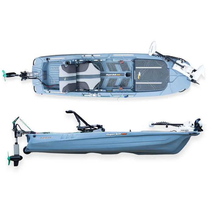 Fishing Kayak FeelFree Superfish 108 motor-ready compact hull
