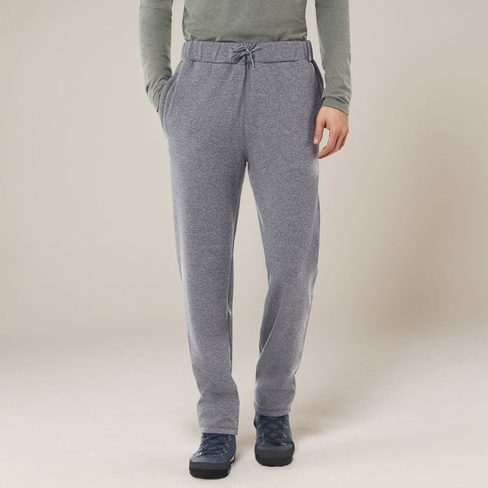 FHM Kivu fleece vīriešu sporta bikses pelēkas, silts materiāls, piemērots brīvā laika un ikdienas valkāšanai.