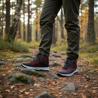 grisport pārgājienu zābaki ar ādas augšdaļu, ūdensizturīgi, piemēroti rudenim un pārgājieniem Latvijas mežā