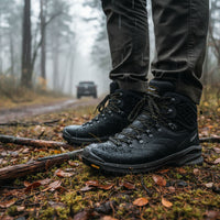 grisport trekkinga zābaki, ūdensizturīgi, vibram zole, piemēroti pārgājieniem lietainā laikā Latvijas mežā